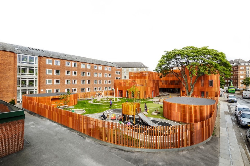 COBE, Forfatterhuset Kindergarten, Copenhagen, Denmark. Photo ﻿﻿Rasmus Hjortshøj