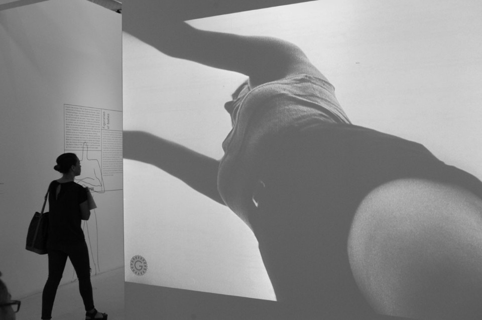 Vista della mostra “Le Corbusier, Mesures de l’homme”, al Centre Pompidou di Parigi