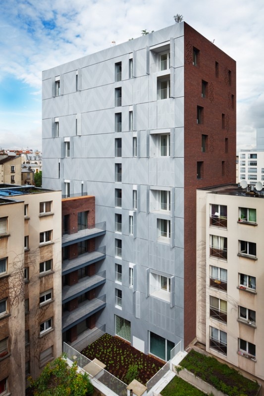 Avenier Cornejo architectes, 38 Residenze Sociali, Clichy-la-Garenne, Francia, 2016