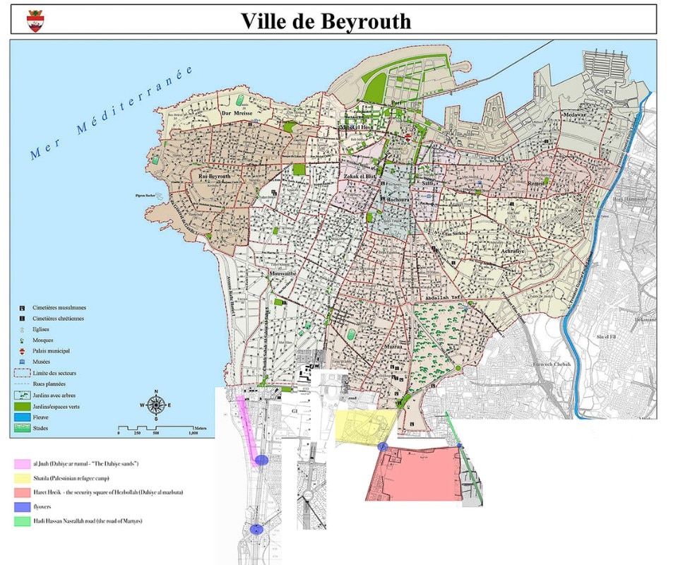 Armando Perna, Beirut map
