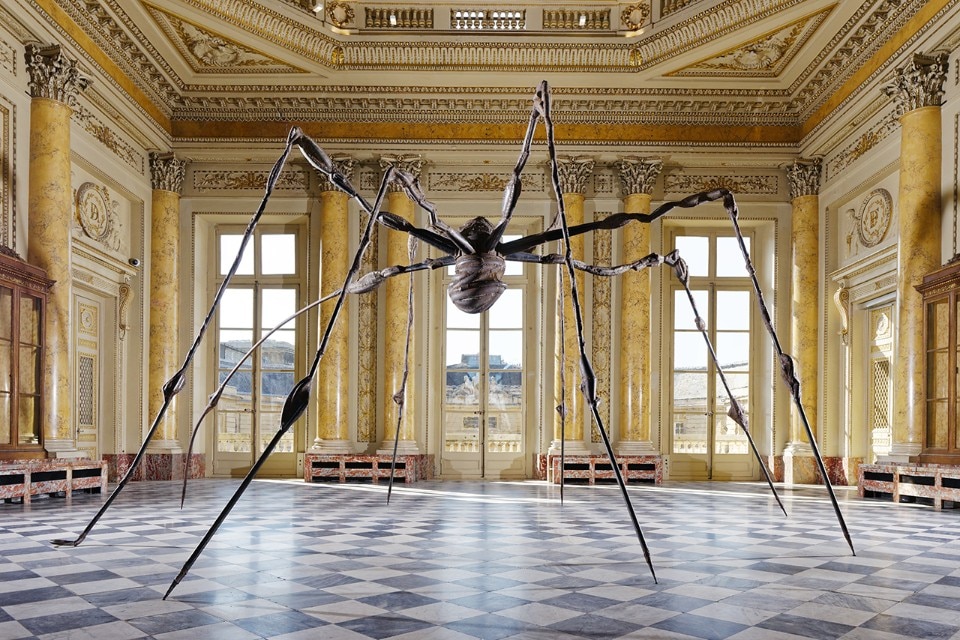 Louise Bourgeois, Spider [Araignée], 1995. Vue de l’exposition (Salon Guillaume Dupré) Bronze, acier. Musée d’Art moderne de la Ville de Paris, don de la société des amis en 1995 © The Easton Foundation/Adagp, Paris 2017 © Monnaie de Paris - Aurélien Mole