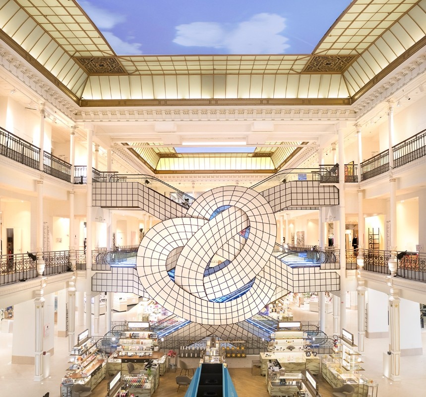 Leandro Erlich, “Sous le ciel” , Bon marché Rive Gauche Paris, 2018