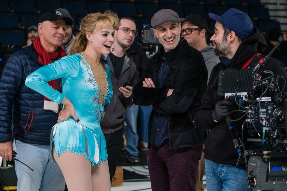 Tonya, on the set