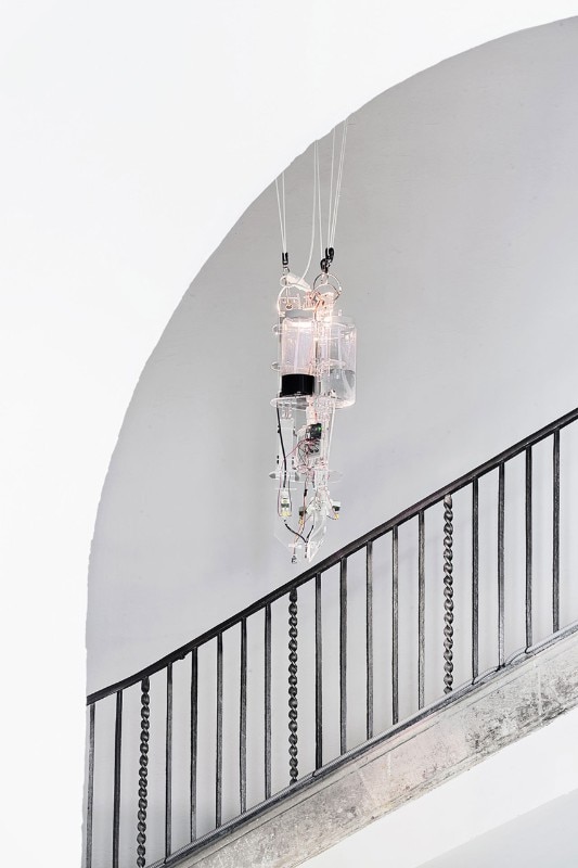 Mostra “auto-màtic”, vista dell’allestimento al Centre d’Art Santa Mónica, Barcellona, 2018