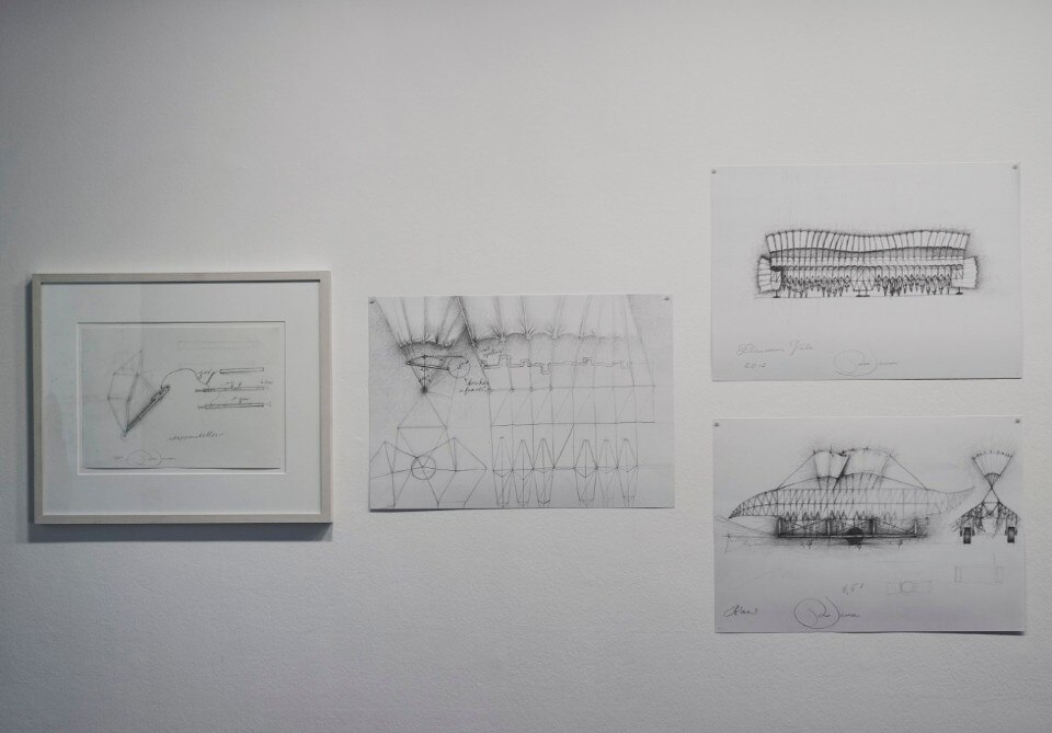 Theo Jansen, Sketches, Foto / Photo: Norbert Miguletz © Frankfurter Kunstverein