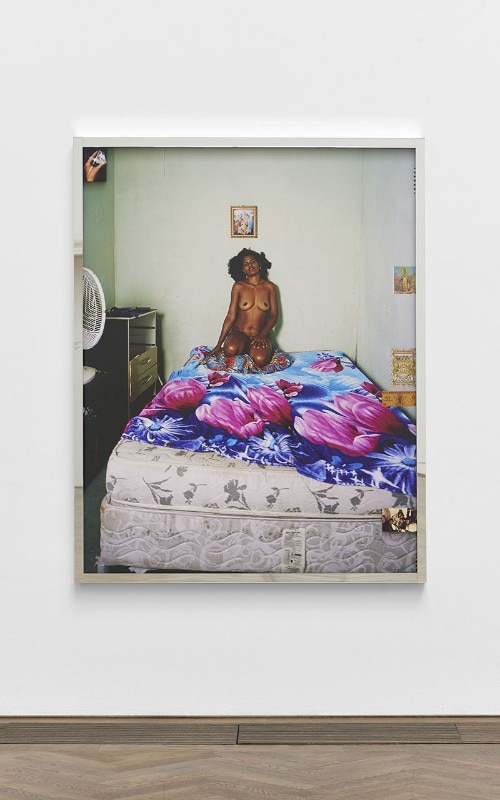 Deana Lawson, installation view, Centropy, Kunsthalle Basel, 2020, view on House of My Deceased Lover, 2019