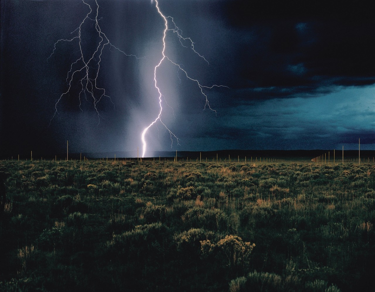 Walter De Maria The lightning Field