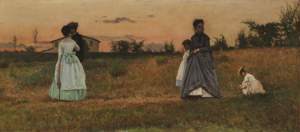 I Fidanzati, Silvestro Lega, 1869