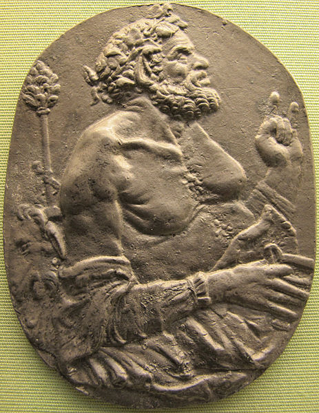 Northern Italian artist, satyr with a cup and a thyrsus, late 15th cent.