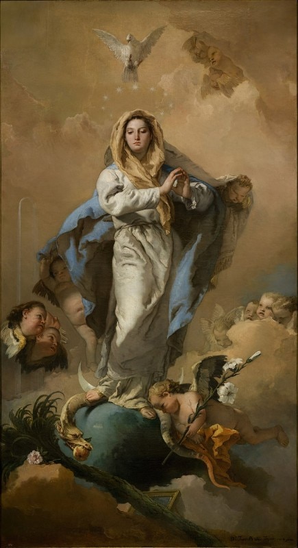 Immacolata concezione, Giambattista Tiepolo, 1767-68 Immacolata concezione, Giambattista Tiepolo, 1767-68