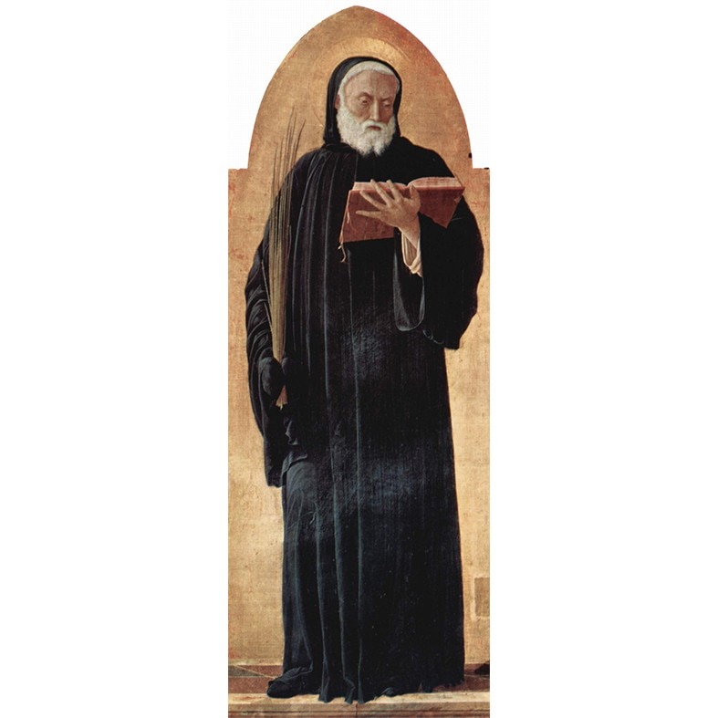 Andrea Mantegna, San Benedetto da Norcia, 1453-54
