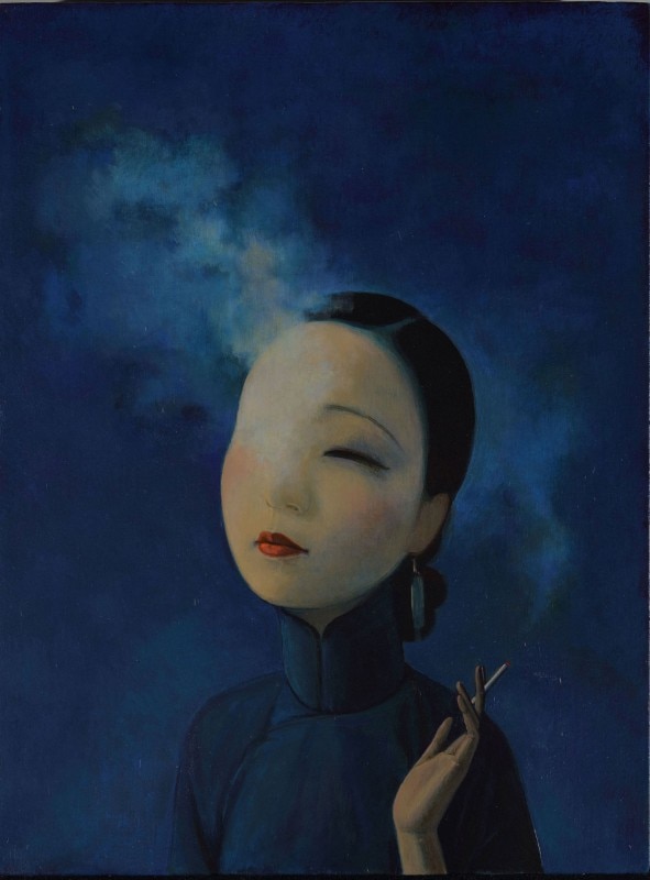 Liu Ye, The Goddess, 2018. Acrilico su tela. Collezione privata, Berlino. Courtesy Fondazione Prada