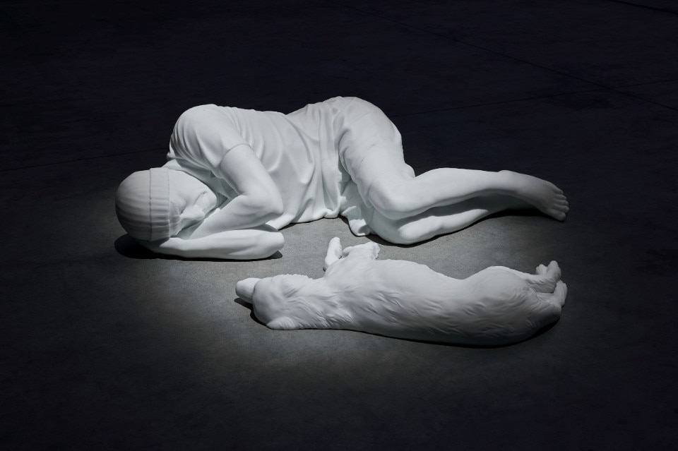 Maurizio Cattelan, Breath, 2021, installation view, Pirelli HangarBicocca, Milan,  2021