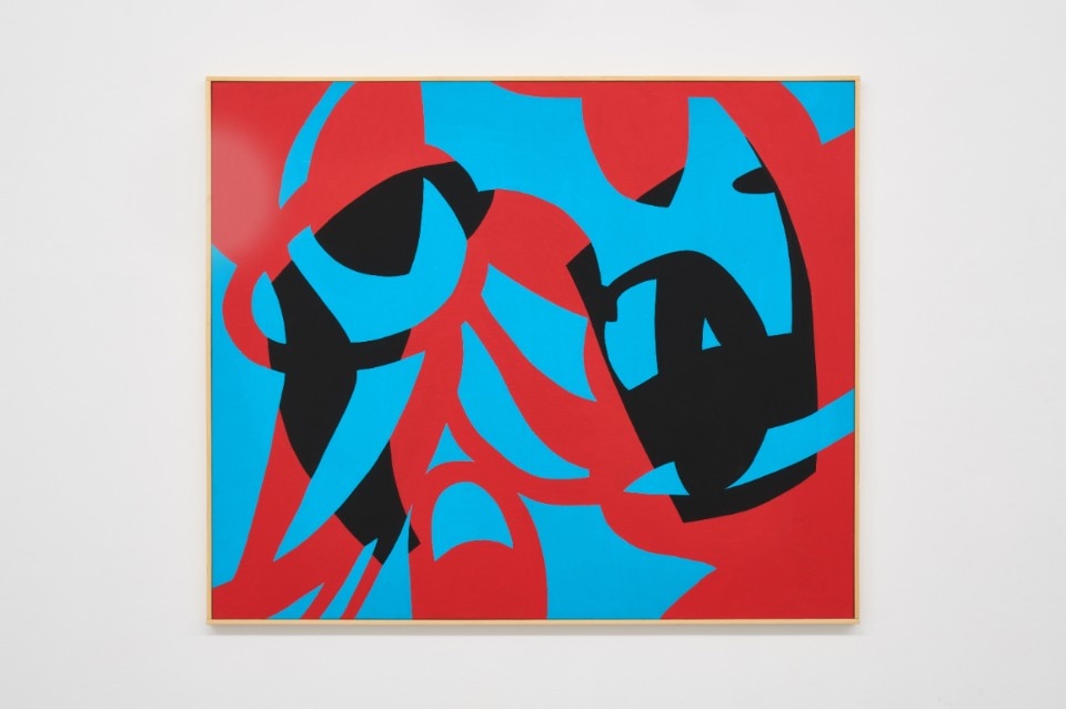 Carla Accardi, Reciproche influenze, 2012, vinyl paint on canvas,100×120 cm, arch. n. 350C. Foto Alberto Petrò. Courtesy l’Artista e Francesca Minini, Milano