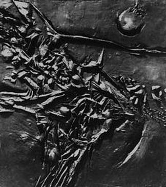 Giò Pomodoro, <i>Terra e sole</i>, bronzo, cm 60h, 1957