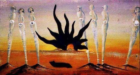 <i>Untitled</i>, 1990, olio su tela e ferro. Foto Mimmo Capone
