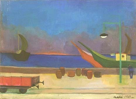 Mario Mafai, “Porto mediterraneo“, 1945
