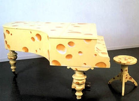 Daniel Spoerri, <i>Piano Emmenthal</i>, 1990
