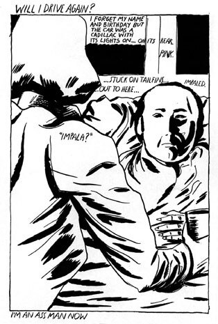 Raymond Pettibon, <i>Untitled (Will I drive again...)</i>, 1985
inchiostro su carta
36cm x 26,5cm
 
