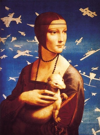 Corrado Levi, <i>Omaggio a chi 1998</i>, stampa digitale su tela
