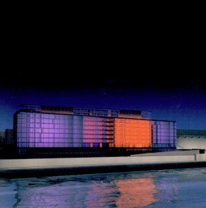 “Éclairage artistique” di James Turrell alla Caisse des Dépôts et Consignations, 1 quai d'Austerlitz
