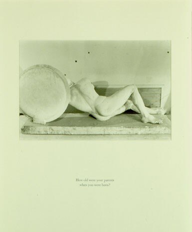 Louise Lawler, <i>As of yet untitled</i>, 1984-92, fotografia, cm 48 x 45,6, 4 stampe in bianco e nero. Collezione Patrizia Sandretto Re Rebaudengo. Per gentile concessione Fondazione Sandretto Re Rebaudengo

