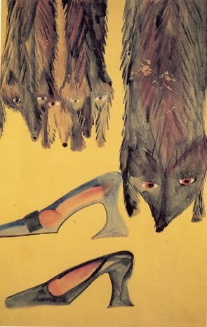 Carol Rama, <i>Opera n°11</i> (Renards), 1938. Collezione privata, Torino
