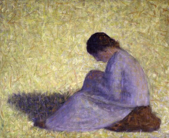 Georges Seurat, <i>Paysanne assise sur l'erbe</i>, 1883. Solomon R. Guggenheim Museum 