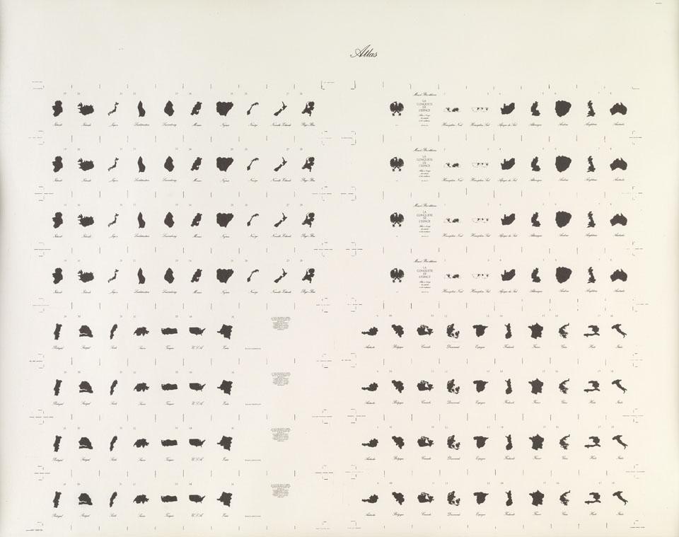 Marcel Broodthaers, <i>Atlas</i>, 1975, © Collezione MACBA. Fundació Museu d’Art Contemporani de Barcelona.