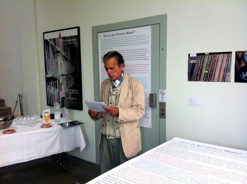 La ricerca sui meccanismi che regolano il mondo dell'arte avviata da Seth Siegelaub (nella foto) con il sostegno della fondazione Stichting Egress di Amsterdam e la Kunsthalle di Basilea ha coinvolto l'intera città durante le giornate di Art Basel