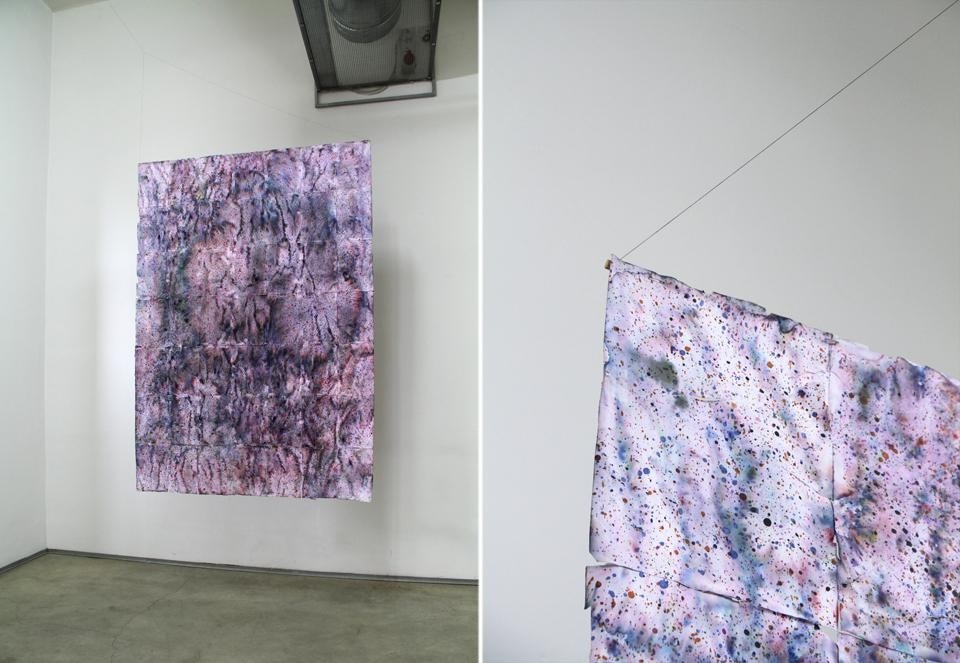 Manuel Scano, <i>Senza titolo (variazioni)</i>, 2010. Pennarello su carta, 49 A4, 203 x 147 cm.
