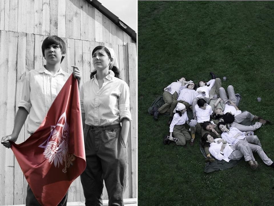 Yael Bartana, <i>Mur i wieza (Wall and Tower)</i>, 2009
Foto di produzione. Per gentile concessione di Annet Gelink Gallery, Amsterdam e Sommer Contemporary Art, Tel Aviv
Photo Magda Wunsche & Samsel.
