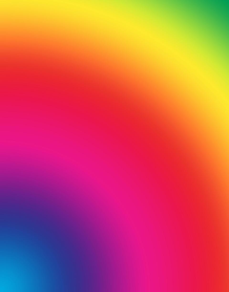 Cory Arcangel, <i>Photoshop CS: 110 x 72 inches, 300 DPI, RGB, square pixels, default gradient
"Spectrum," mousedown y=27450 x=6700, mouseup y=4800 x=13400</i>, 2010. Stampa cromogenica, 110 x 72 cm. Collezione di 
Rachel e Carl Berg.