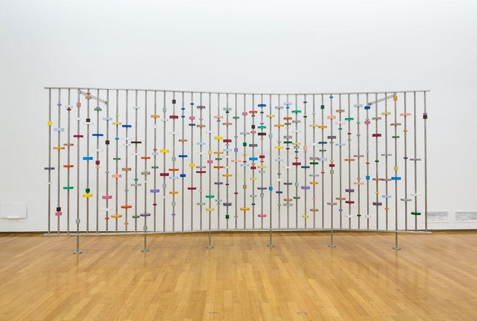 Alberto Garutti, <i>Recinzione</i>, 2012, acciaio 3 moduli: 250 x 200 x 6 cm cad. 
Courtesy Franco Soffiantino. Contemporary Art Productions 