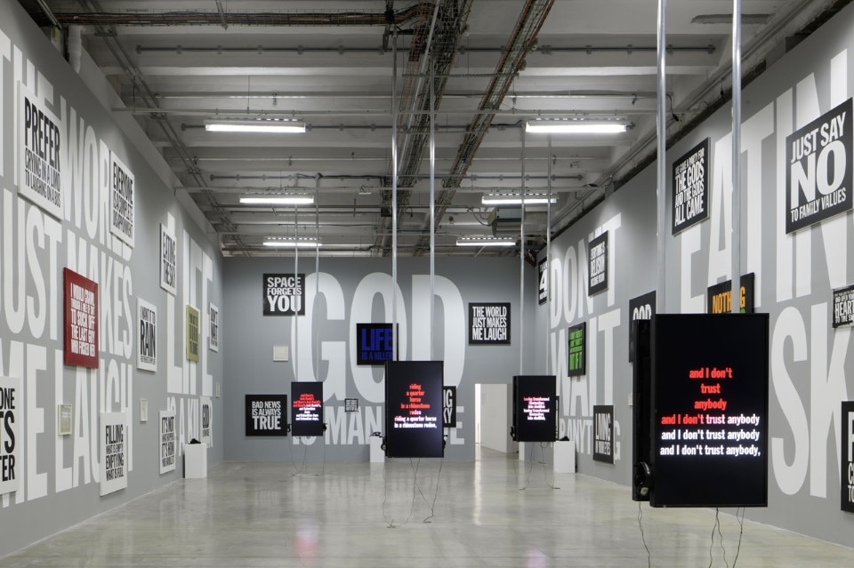I love John Giorno, Palais de Tokyo, veduta della mostra