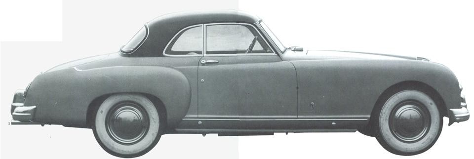 <em>Nash Healey,
coupé</em>, 1952. Modello derivato dalla versione spider dell'anno precedente
