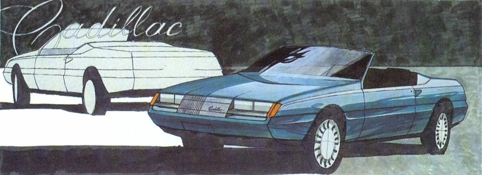 <em>Cadillac Allanté</em>. Figurino di versione non realizzata, 1982