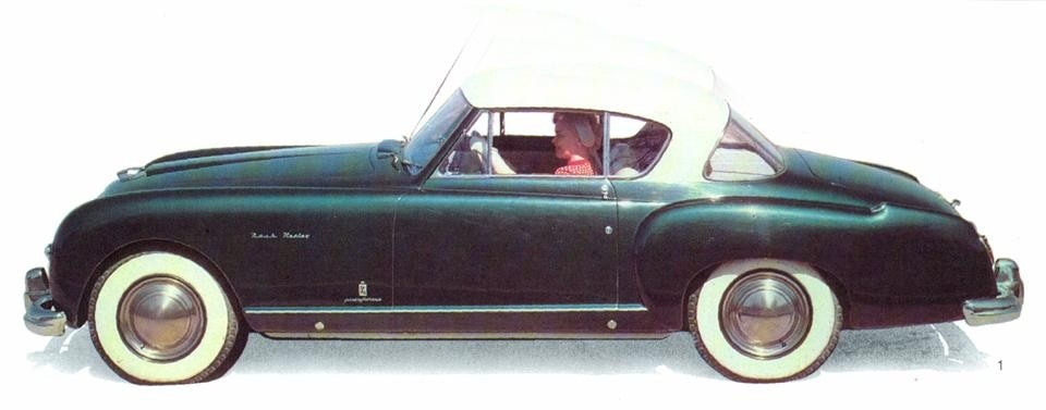<em>Nash-Healey coupé</em>, 1952. La verniciatura bicolore della carrozzeria era elemento obbligato del progetto