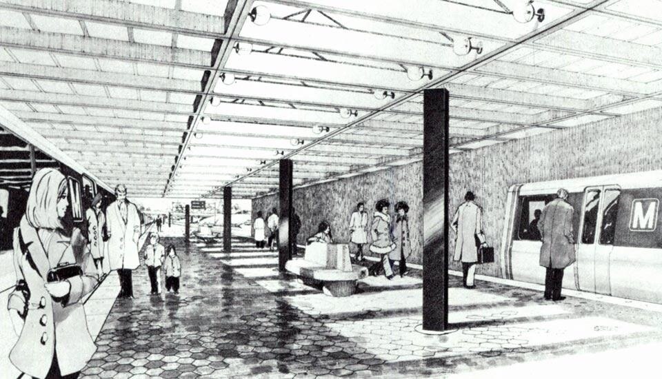 Schizzi di progetto. <em>Domus</em> 564 / novembre 1976; vista pagine interne