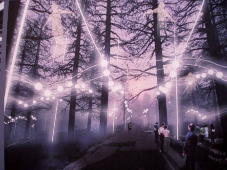 <b>UFO</b>. <br> 
Il bosco e le luci dal cielo. Il bosco e le luci verso il cielo. Il bosco percorso da schegge di luce. Pillole di fantascienza come alternativa alla sacralità del lutto
