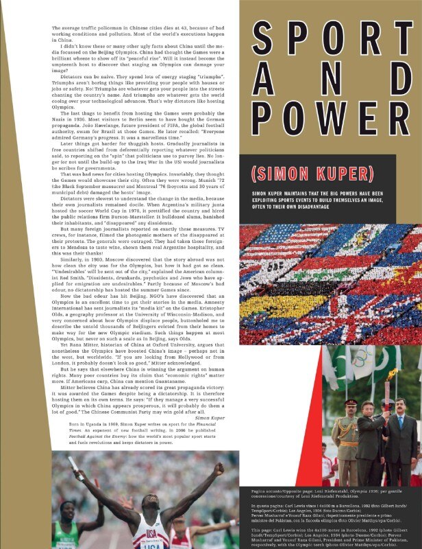 domus - simon kuper - sport and power