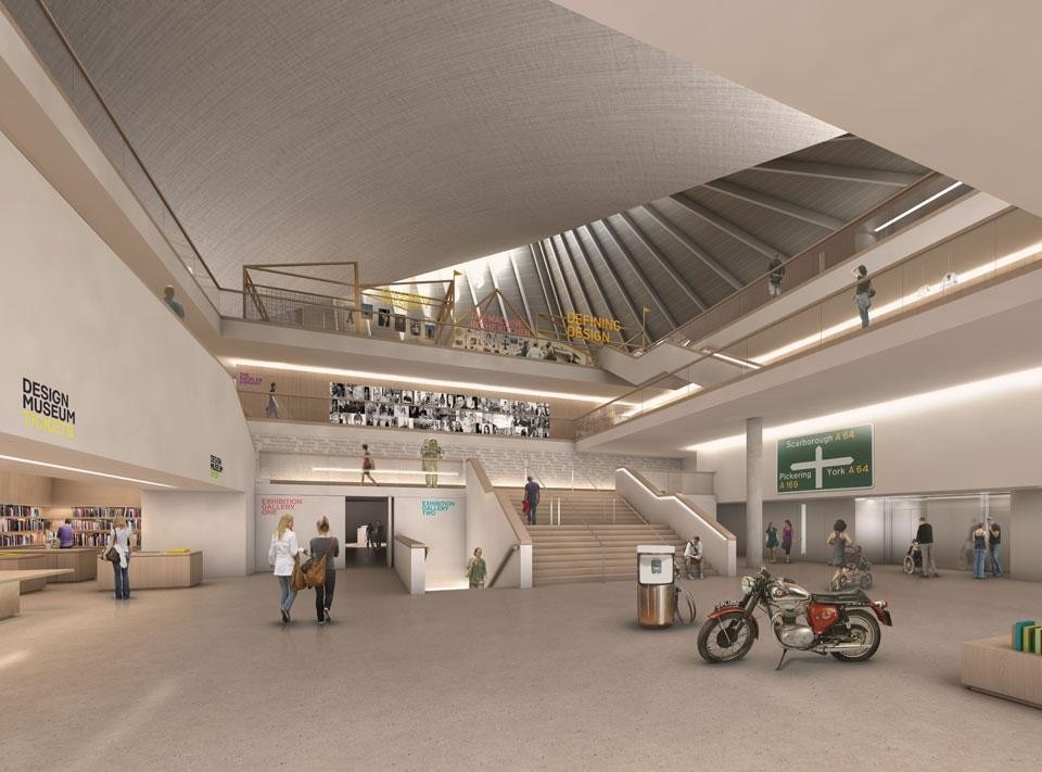 Il nuovo Design Museum, Ingresso e Foyer.
John Pawson Ltd
Photo Alex Morris Visualisation