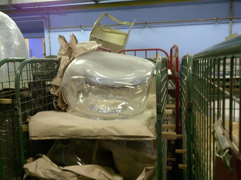 Un passaggio della fase produttiva còlto all'interno della fabbrica boema