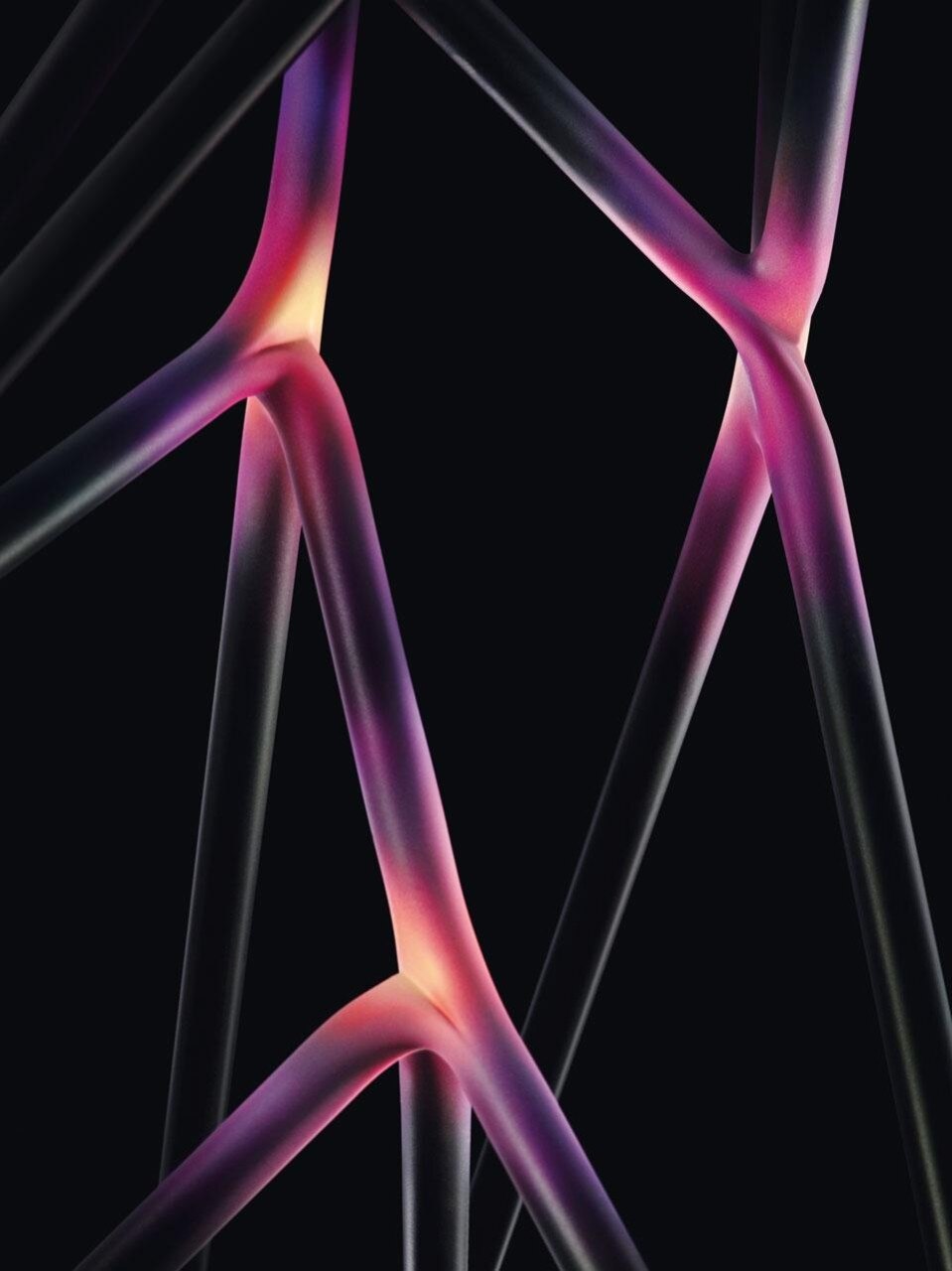 Il trattamento cromatico della superficie è una mappa delle forze esercitate sulla struttura dell’arredo