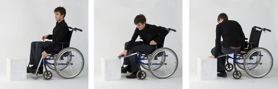 Matéo Garcia, accessori per sedia a rotelle <i>Articulations</i>. École nationale supérieure de création industrielle (ANSCI) Les Ateliers, Paris. Photo © Véronique Huyghe