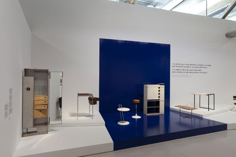Vista della mostra "Eileen Gray" al Centre Pompidou