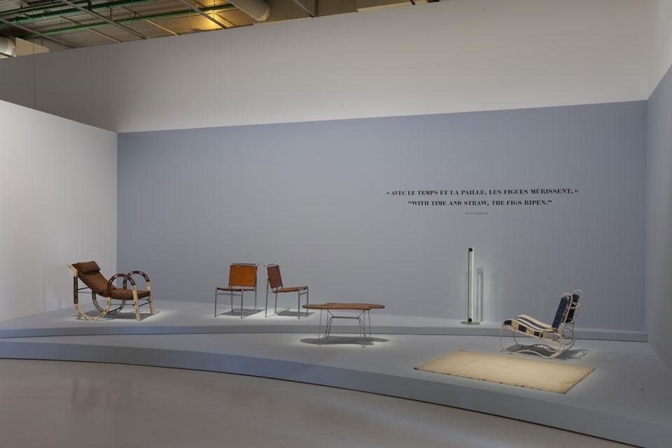 Vista della mostra "Eileen Gray" al Centre Pompidou