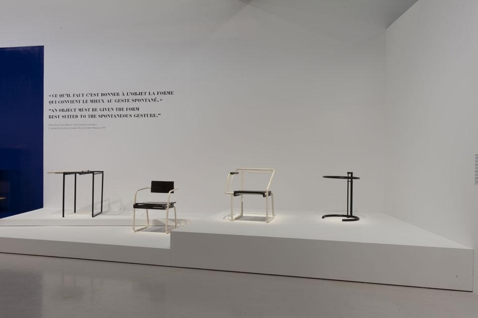 Vista della mostra "Eileen Gray" al Centre Pompidou