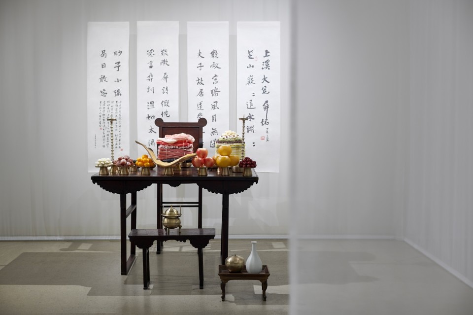 Il rito ancestrale della famiglia confuciana.La tavola del capofamiglia di Yi Hwang