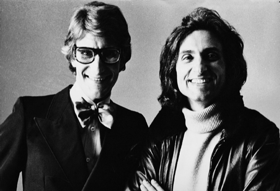 Flavio Lucchini con Yves Saint Laurent